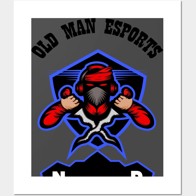 Old Man Esports Wall Art by Tonysurrette